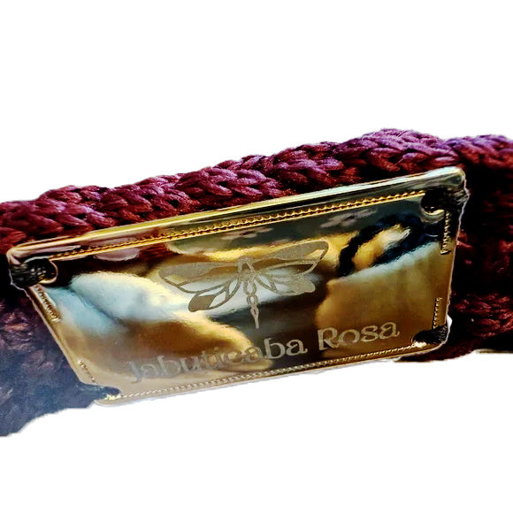 Jabuticaba Rosa Elza Style Handcrafted Bag. Made In Brazil. Unique. New Item.