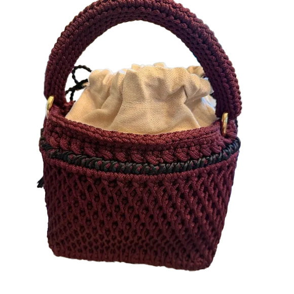 Jabuticaba Rosa Elza Style Handcrafted Bag. Made In Brazil. Unique. New Item.