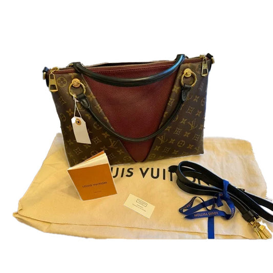 Louis Vuitton Monogram V Tote MM in Bordeaux. Pristine Condition.