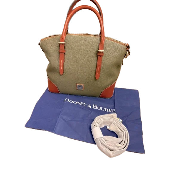 Dooney & Bourke Large Olive Dome Satchel With Adjustable Strap. NWT.