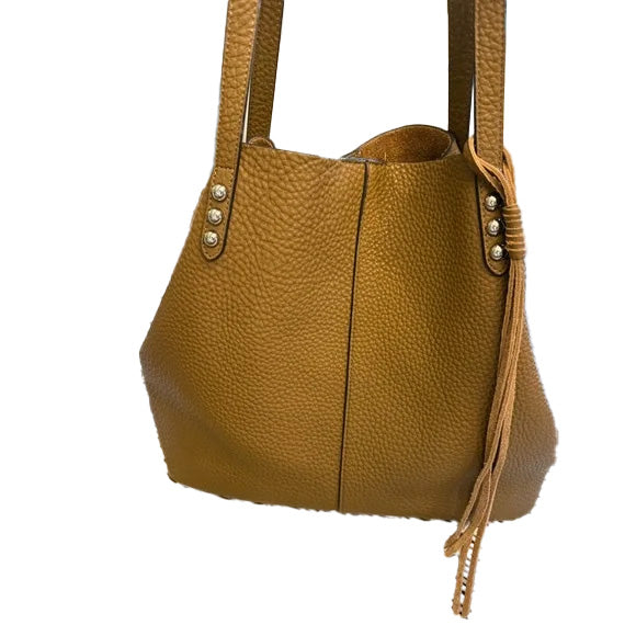 Rebecca Minkoff Studded Brown Pebbled Hobo Shoulder Bag. Excellent Condition.