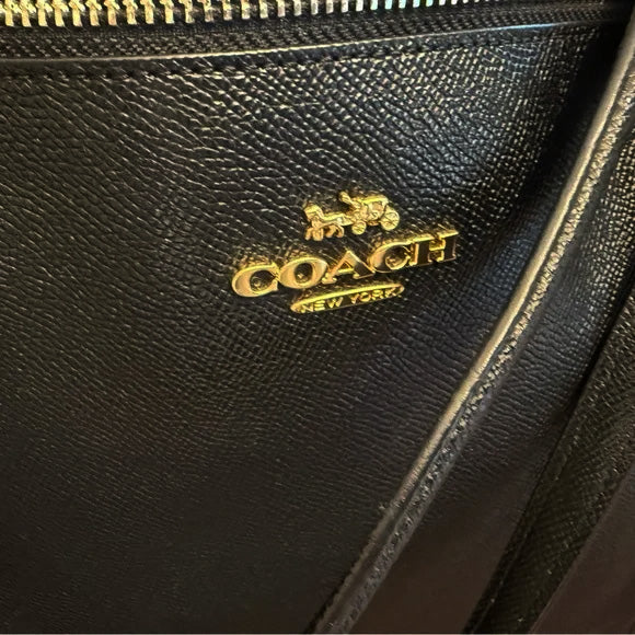 Coach Black Signature Ava Tote NWT