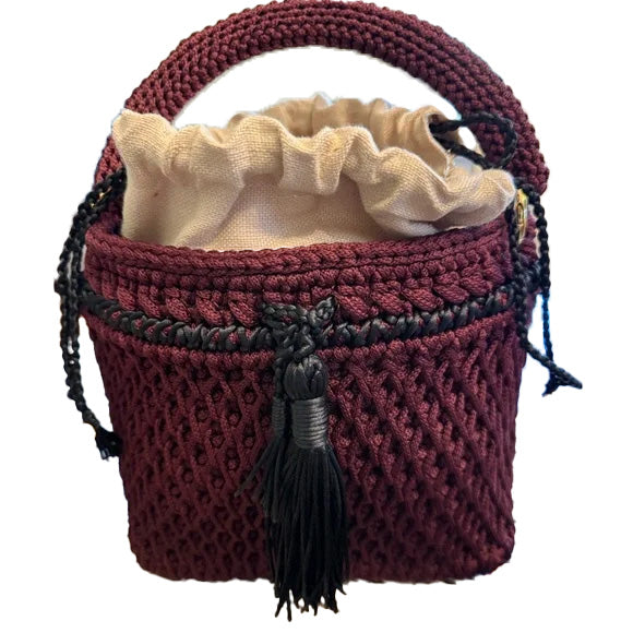 Jabuticaba Rosa Elza Style Handcrafted Bag. Made In Brazil. Unique. New Item.