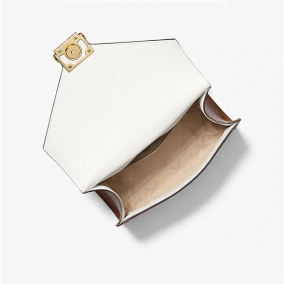 MK Whitney Medium Two-Tone Studded Convertible Crossbody. NWT