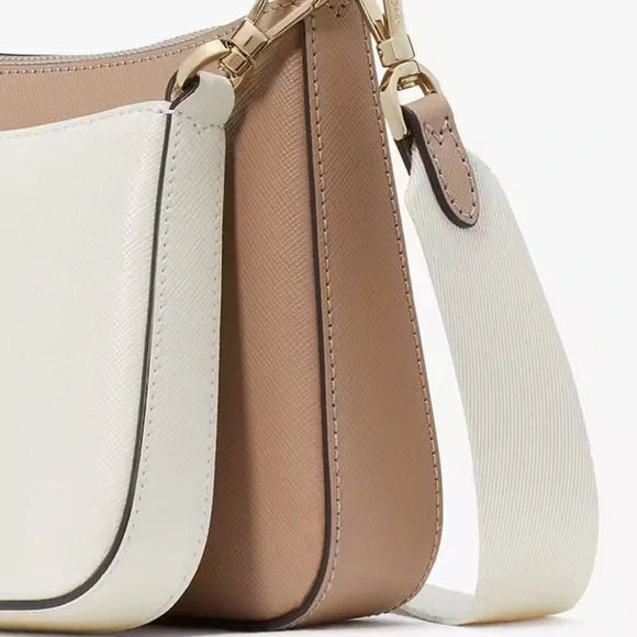 Kate Spade Duet Colorblock Saffiano Leather Small Crossbody NWT