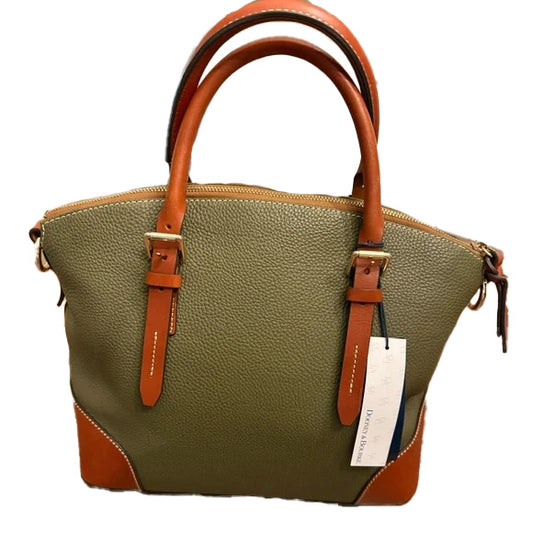 Dooney & Bourke Large Olive Dome Satchel With Adjustable Strap. NWT.