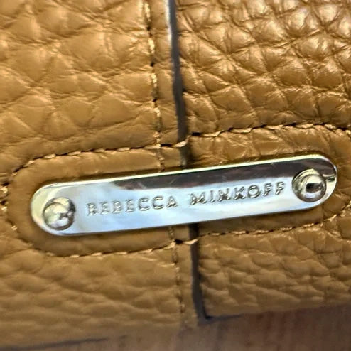 Rebecca Minkoff Studded Brown Pebbled Hobo Shoulder Bag. Excellent Condition.