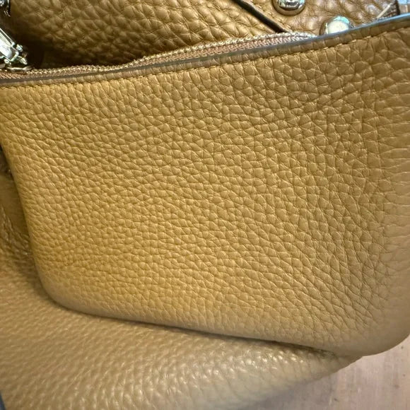 Rebecca Minkoff Studded Brown Pebbled Hobo Shoulder Bag. Excellent Condition.