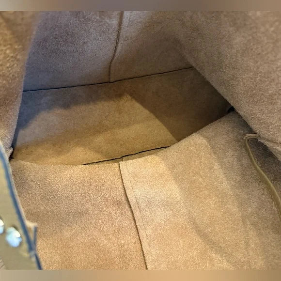 Rebecca Minkoff Studded Brown Pebbled Hobo Shoulder Bag. Excellent Condition.