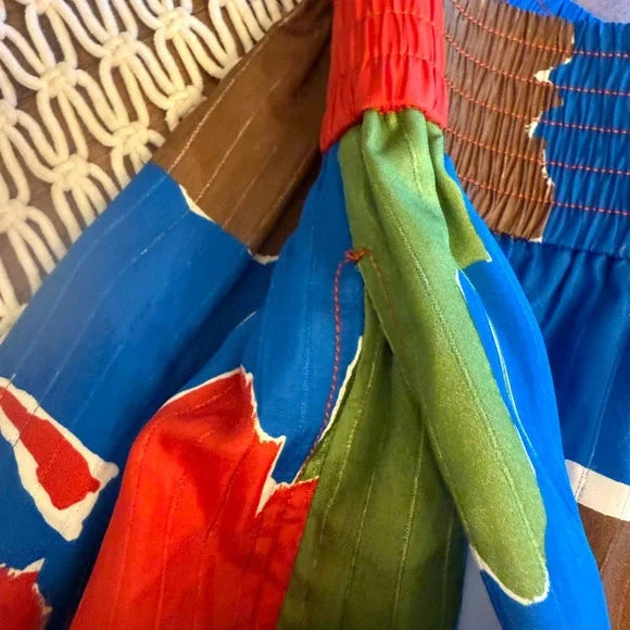 Tory Burch Painted Geo Jogger Style Pants. Colorful, Vibrant, NWT.