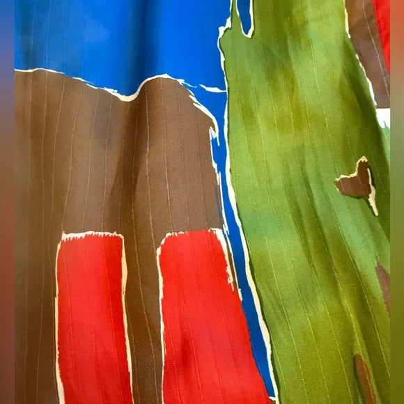 Tory Burch Painted Geo Jogger Style Pants. Colorful, Vibrant, NWT.