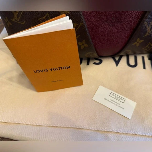 Louis Vuitton Monogram V Tote MM in Bordeaux. Pristine Condition.