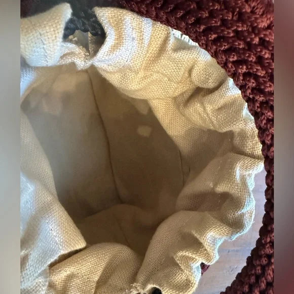 Jabuticaba Rosa Elza Style Handcrafted Bag. Made In Brazil. Unique. New Item.