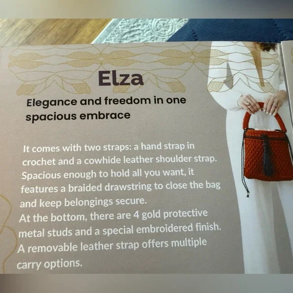 Jabuticaba Rosa Elza Style Handcrafted Bag. Made In Brazil. Unique. New Item.