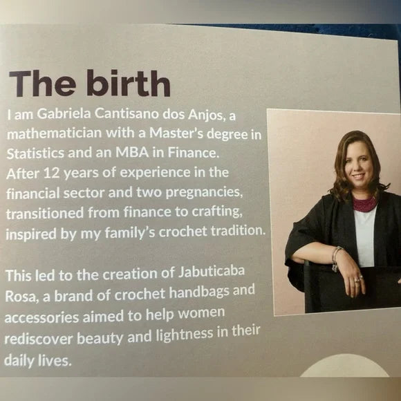 Jabuticaba Rosa Elza Style Handcrafted Bag. Made In Brazil. Unique. New Item.