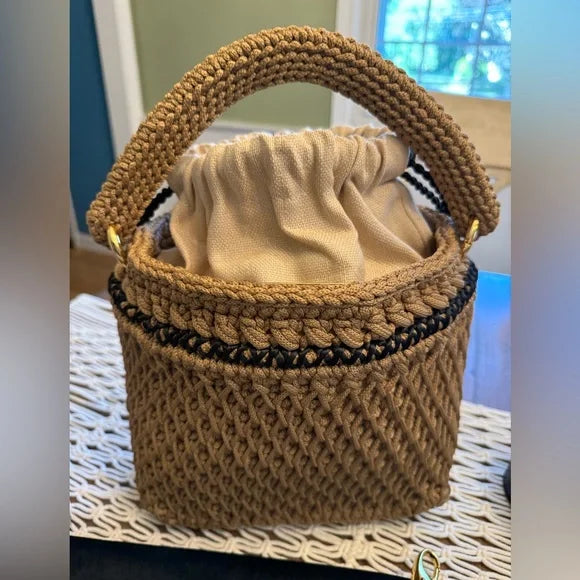 Jabuticaba Rosa Elza Style Handcrafted Bag. Made In Brazil. Unique. New Item.