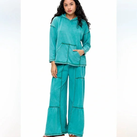 Yak & Yeti Boho Casual Vintage Hoodie Top & Palooza Pants. Various Sizes. NWT.