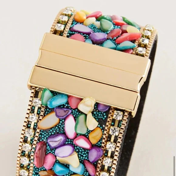 SAACHI Gravel Beaded Bracelet. NWT