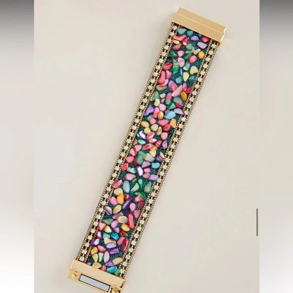 SAACHI Gravel Beaded Bracelet. NWT